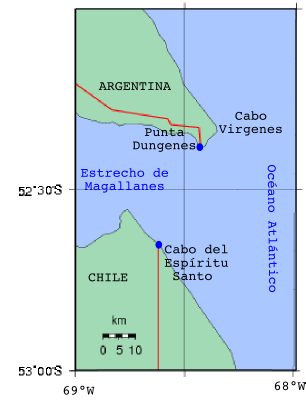Cabo Espiritu Santo, Argentina