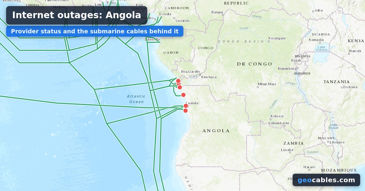 Internet Outages in Angola: UNITEL, Africell Angola, Sociedade