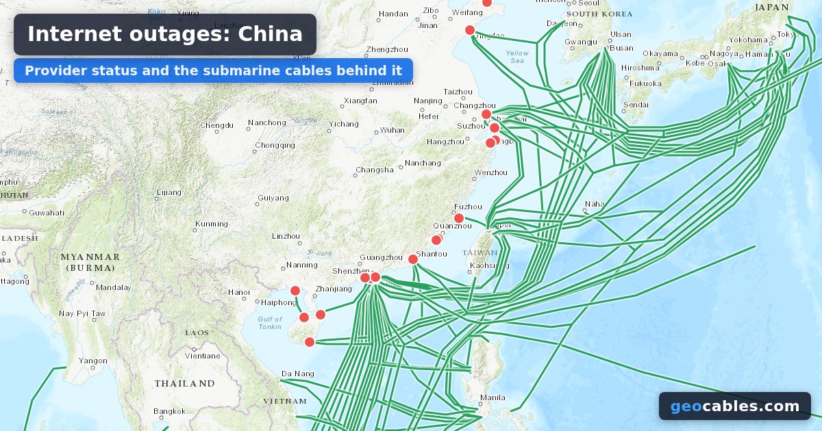 Internet Outages in China: No.31, China Mobile | GeoCables