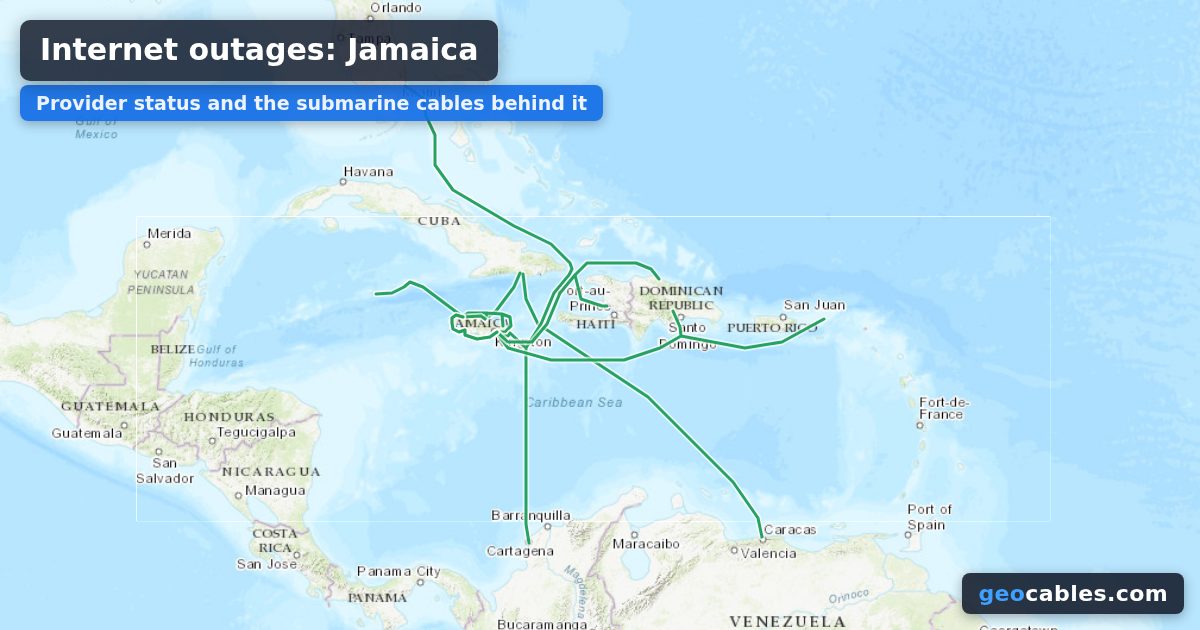 Internet Outages in Jamaica: FLOW, Digicel Jamaica, Cable & Wireless