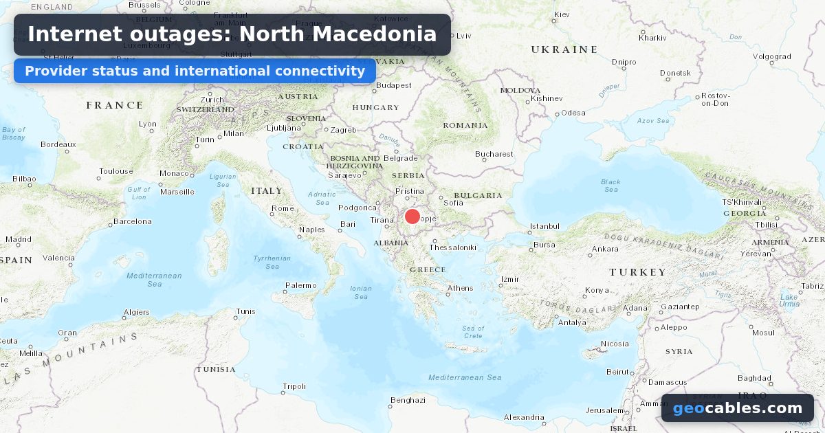 Internet Outages in North Macedonia: Makedonski Telekom, Company