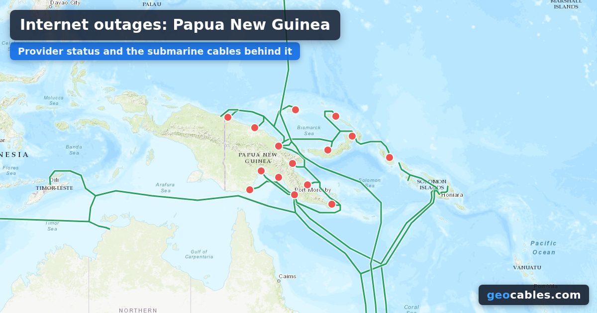 Corte de Internet: Papúa Nueva Guinea, 28.10.2026: Digicel