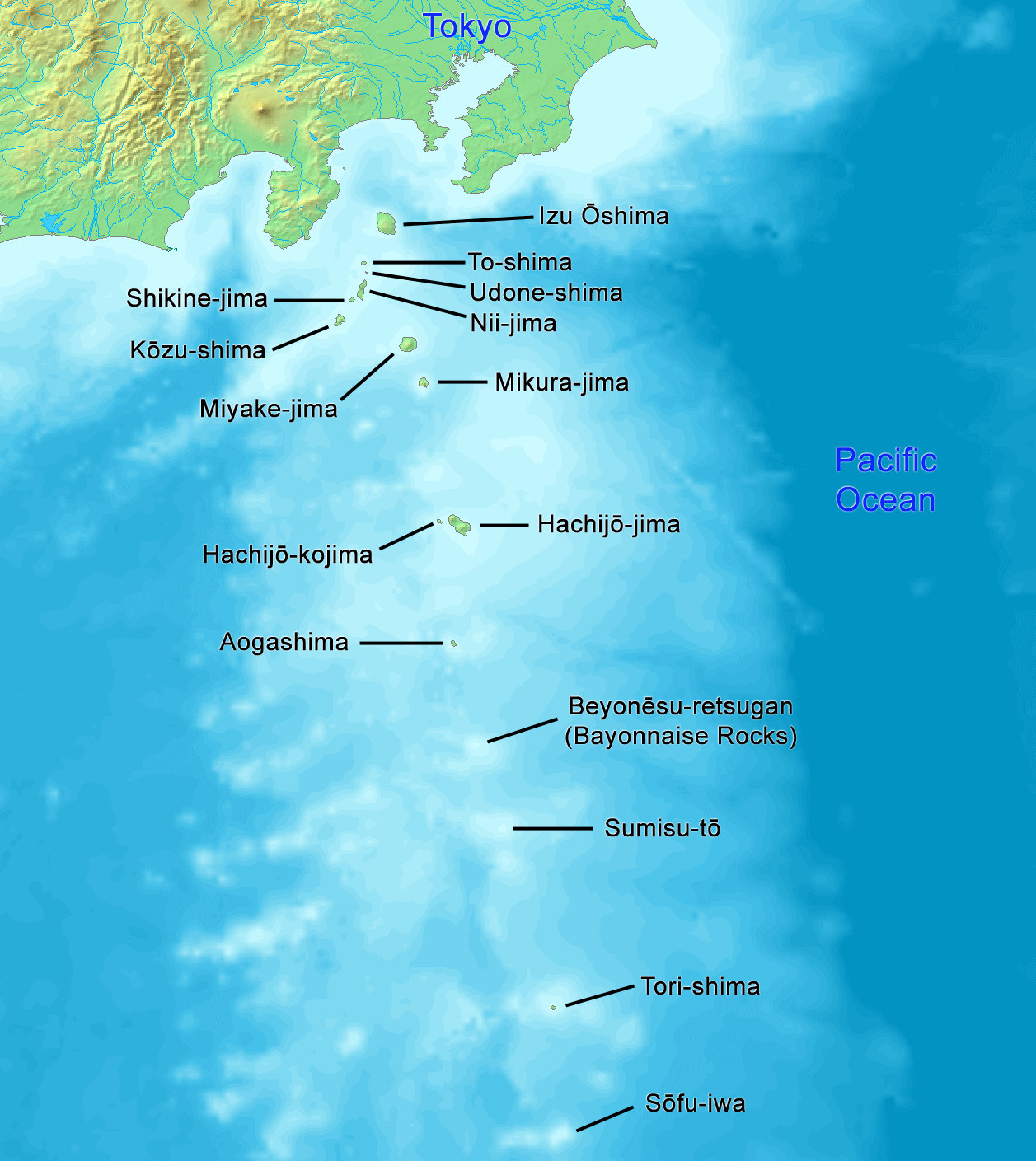M5 earthquake · Izu Islands, Japan region